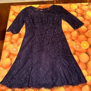 W sz 4 navy lace dress